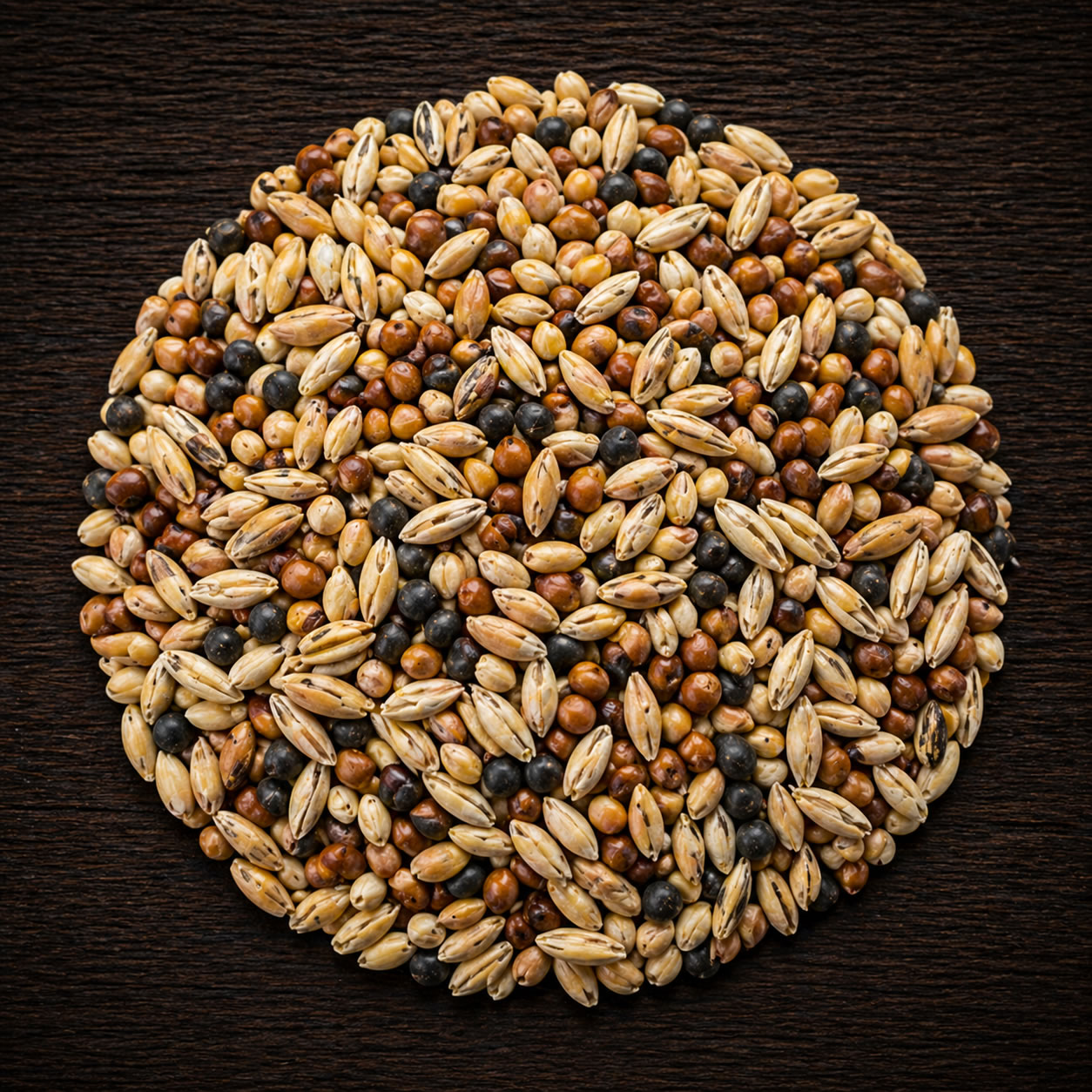 Mezcla de cereales, sorgo, cebada y centeno